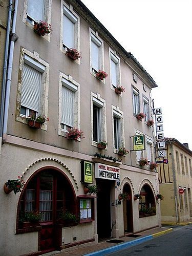 Logis Hôtel Restaurant Métropole Mirande  Exterior foto